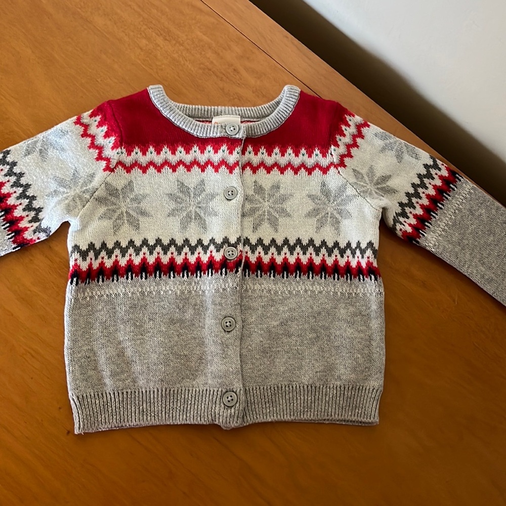 Gymboree baby holiday cardigan sweater
